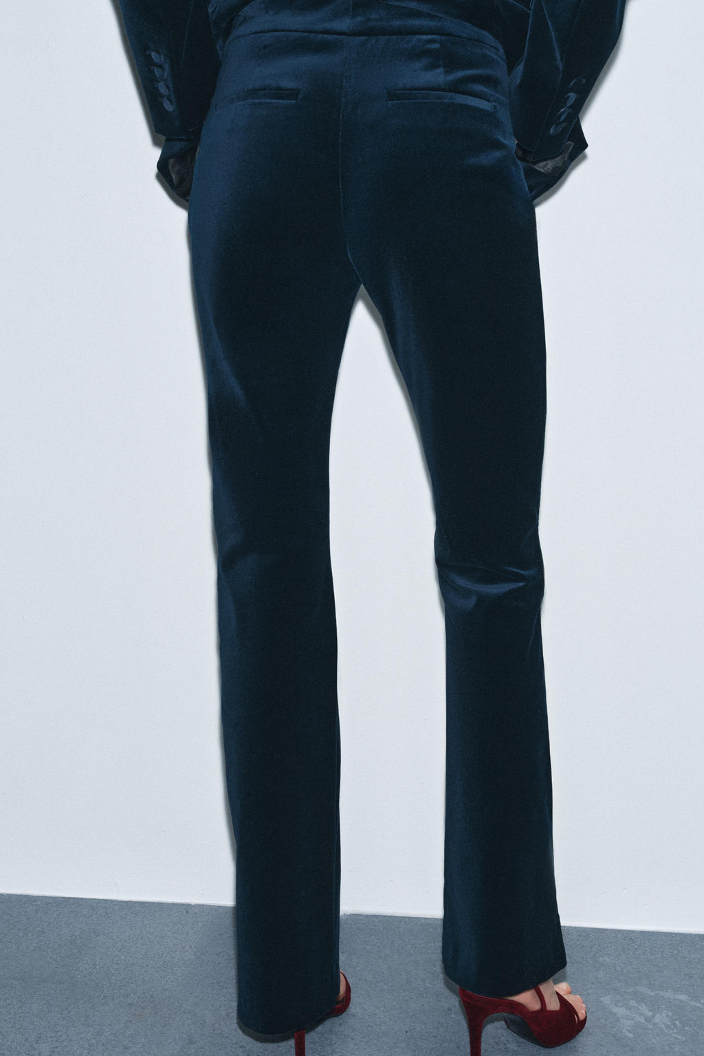 FLARE VELVET TROUSERS ZW COLLECTION - Zara фото 3