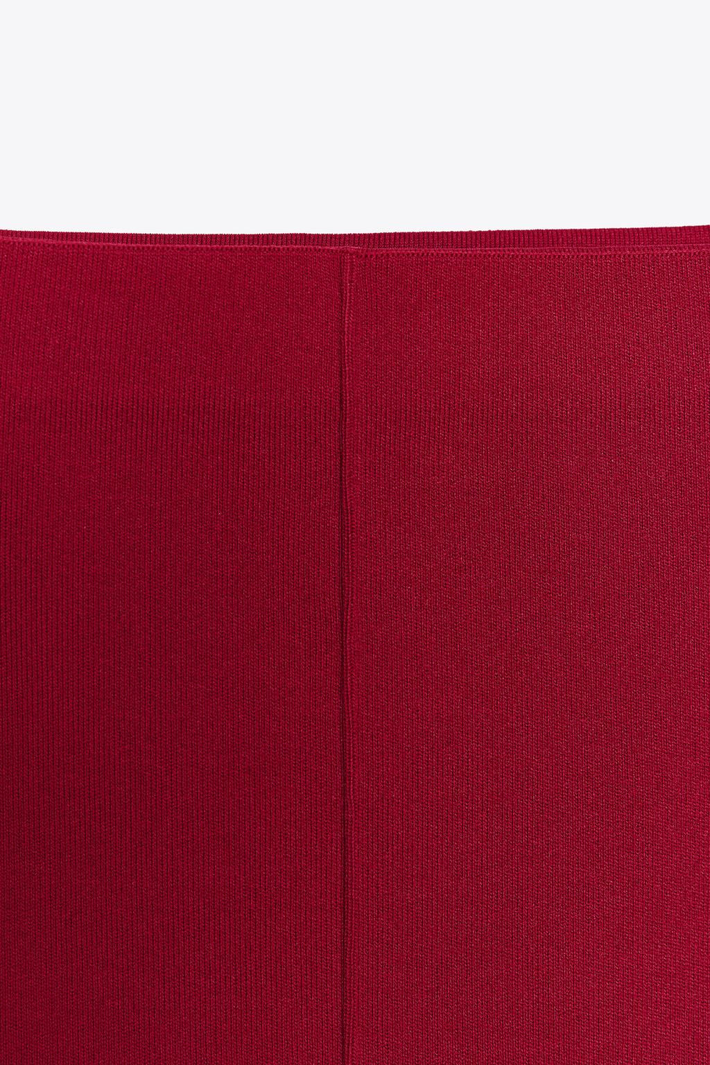 PLAIN KNIT MINI SKIRT - Zara фото 4