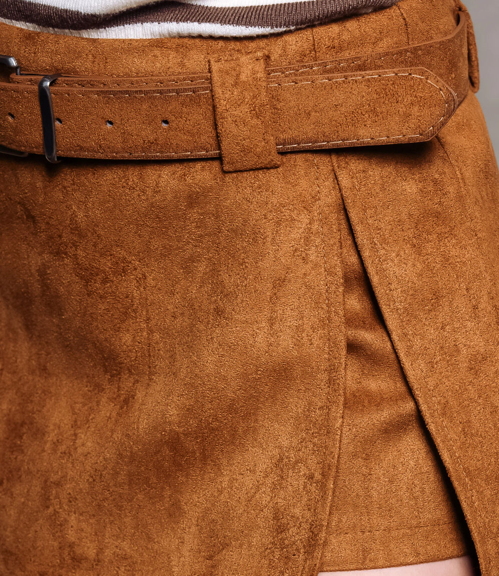 Юбка-шорты #КТ2866, коричневый - Dommod фото 5