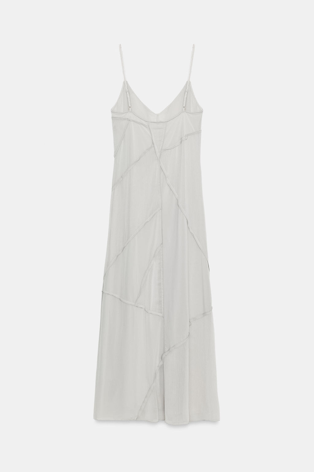 VESTIDO MIDI COMBINADO / Turquesa claro - Zara фото 6