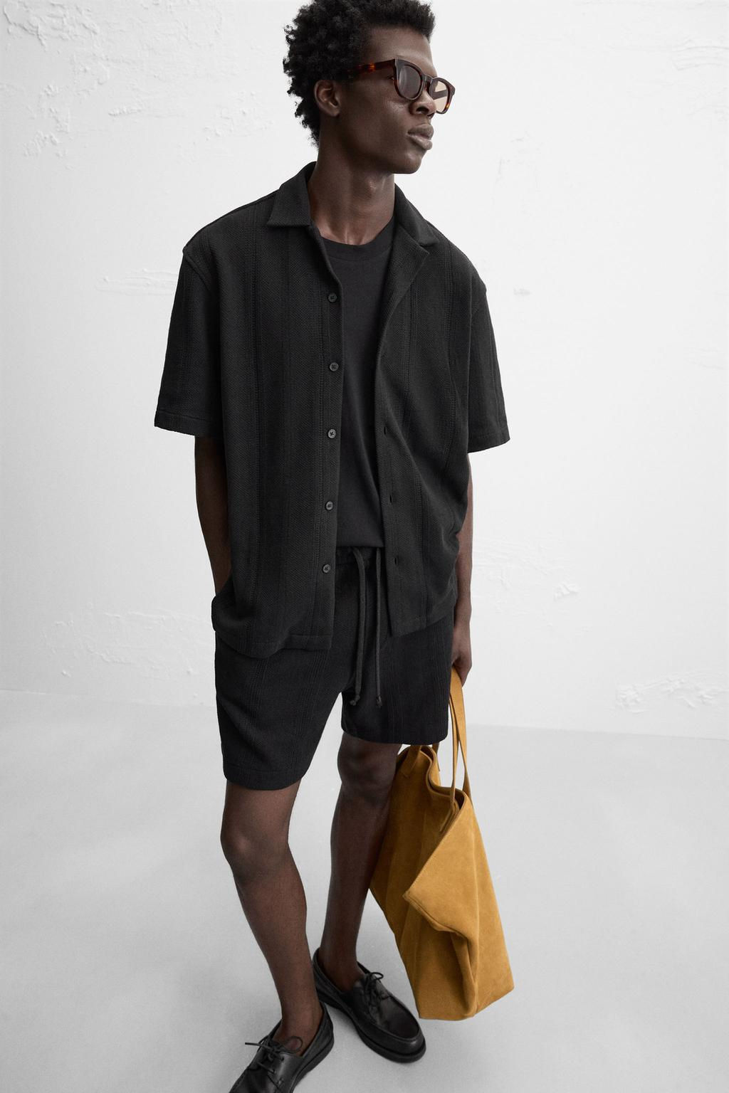 TEXTURED JACQUARD SHIRT - Zara фото 14