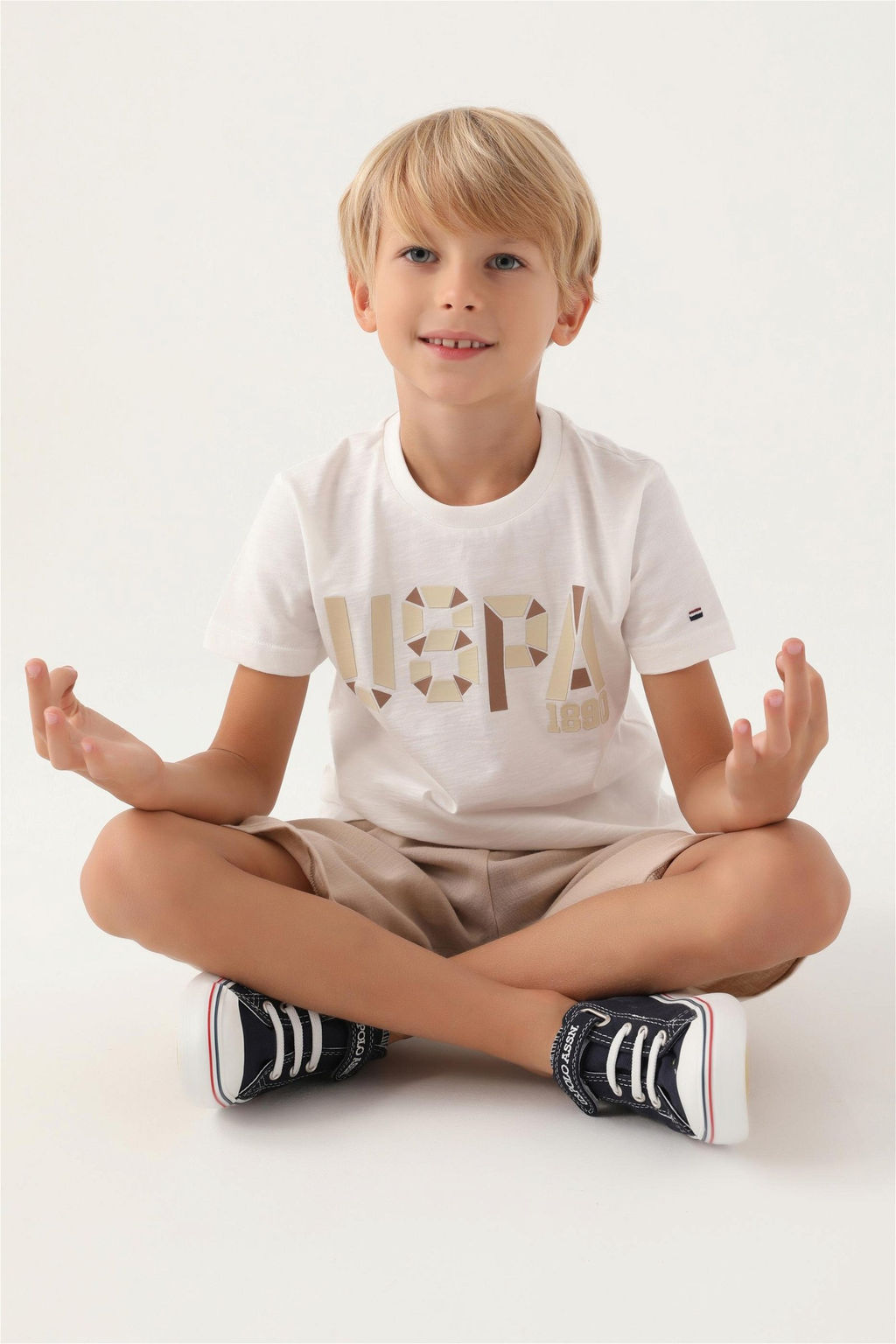 Бежевый пижамный комплект для мальчика Неожиданная скидка в корзине - U.s. polo assn фото 3