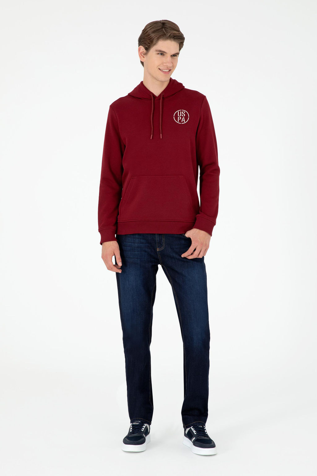 Мужской бордово-красный свитшот Неожиданная скидка в корзине - U.s. polo assn фото 4