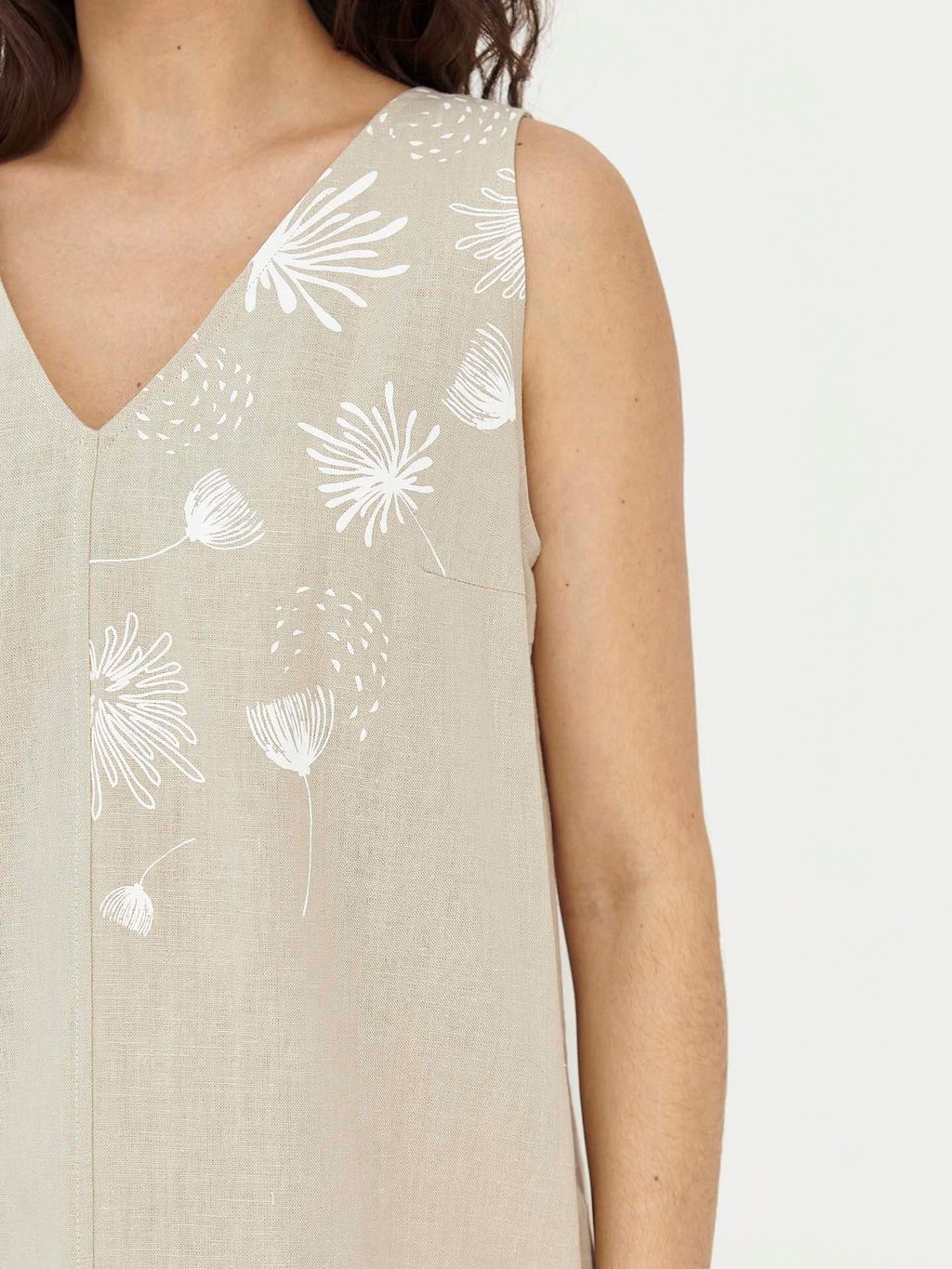 из 100% льна премиального качества. Сарафан Брайтон бежевый - Vals фото 4