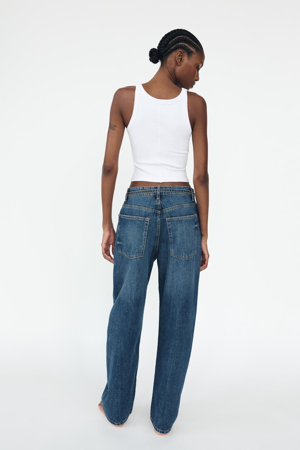 MID-RISE TAILORED BALLOON JEANS - Zara фото 5