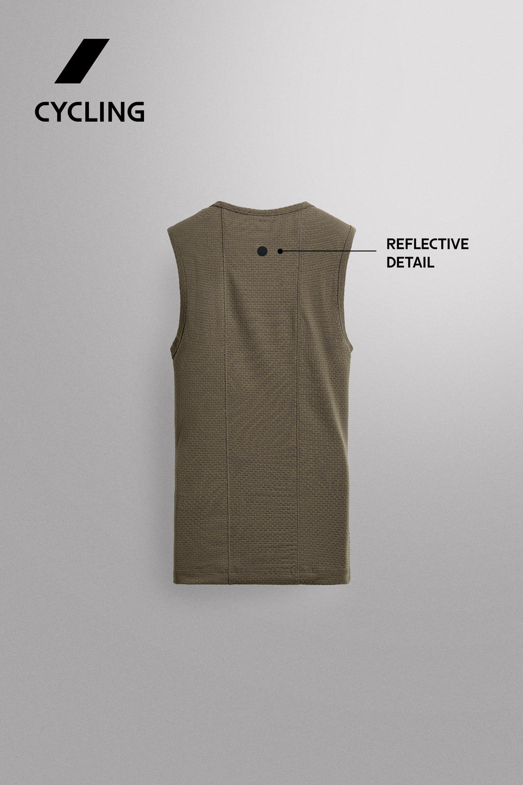 CAMISETA TANK PRIMERA CAPA GRAVEL / Gris topo