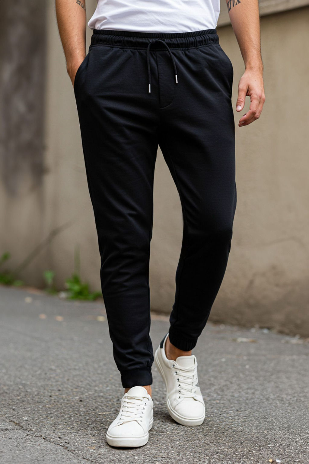 TRENDYOL MAN Siyah Basic Regular/Normal Kesim Lastik Paca Jogger Esofman Alt? TMNSS20EA0053 - Trendyolmilla фото 15