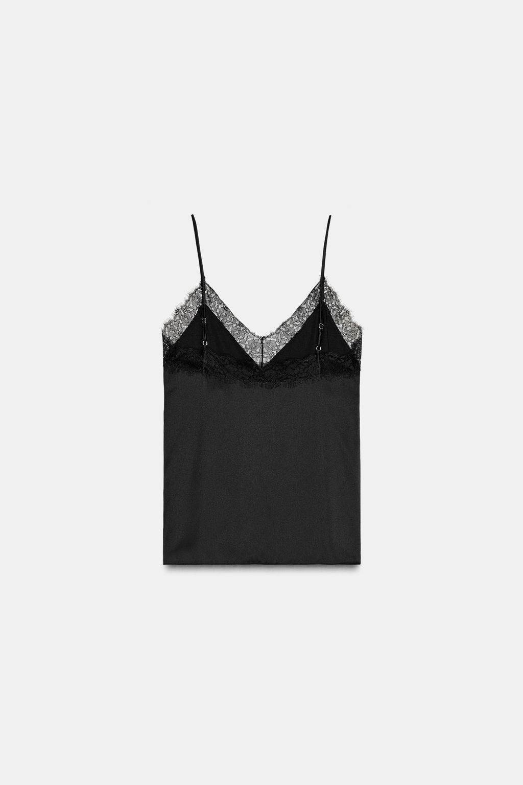 SATIN TOP WITH LACE - Zara фото 8