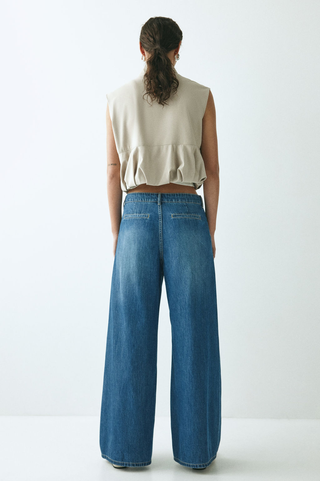 Loose Fit Wide Regular Jeans - H&m фото 9