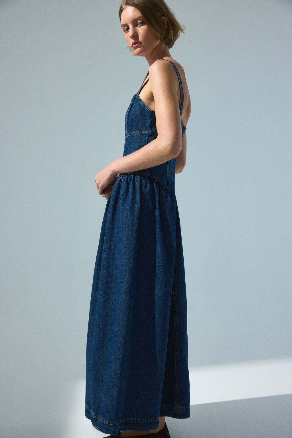 Vestido denim con falda acampanada - H&m фото 2