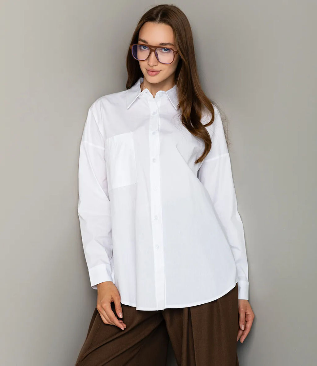 Рубашка #БШ1520, белый