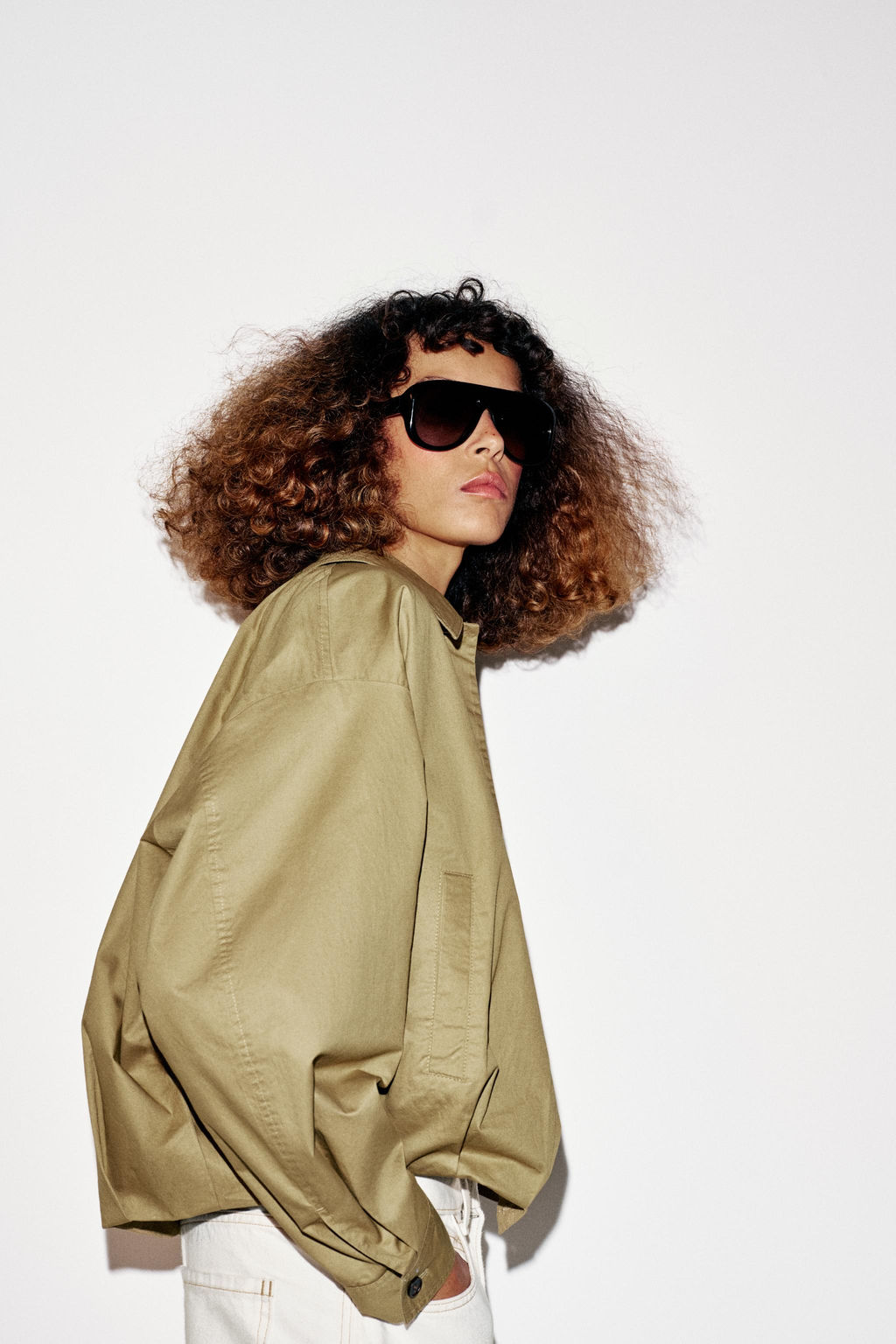CHAQUETA GLOBO / Khaki - Zara фото 10
