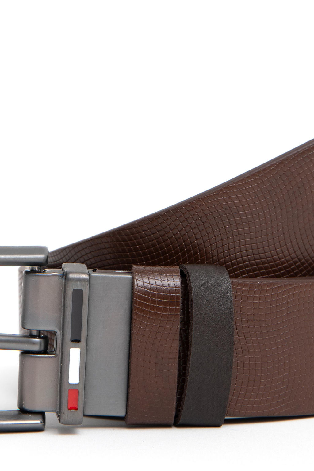 Мужской темно-коричневый ремень Неожиданная скидка в корзине