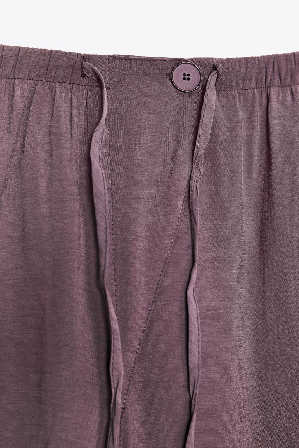 FLOWING CARGO TROUSERS - Zara фото 7