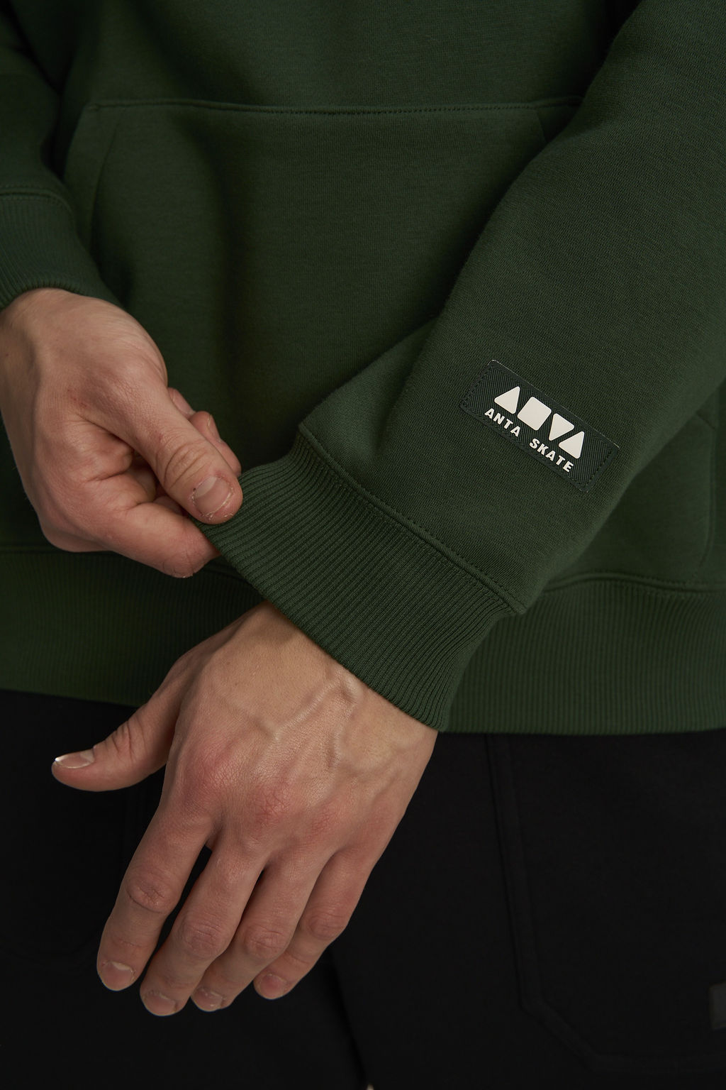 Худи утепленное Зеленый