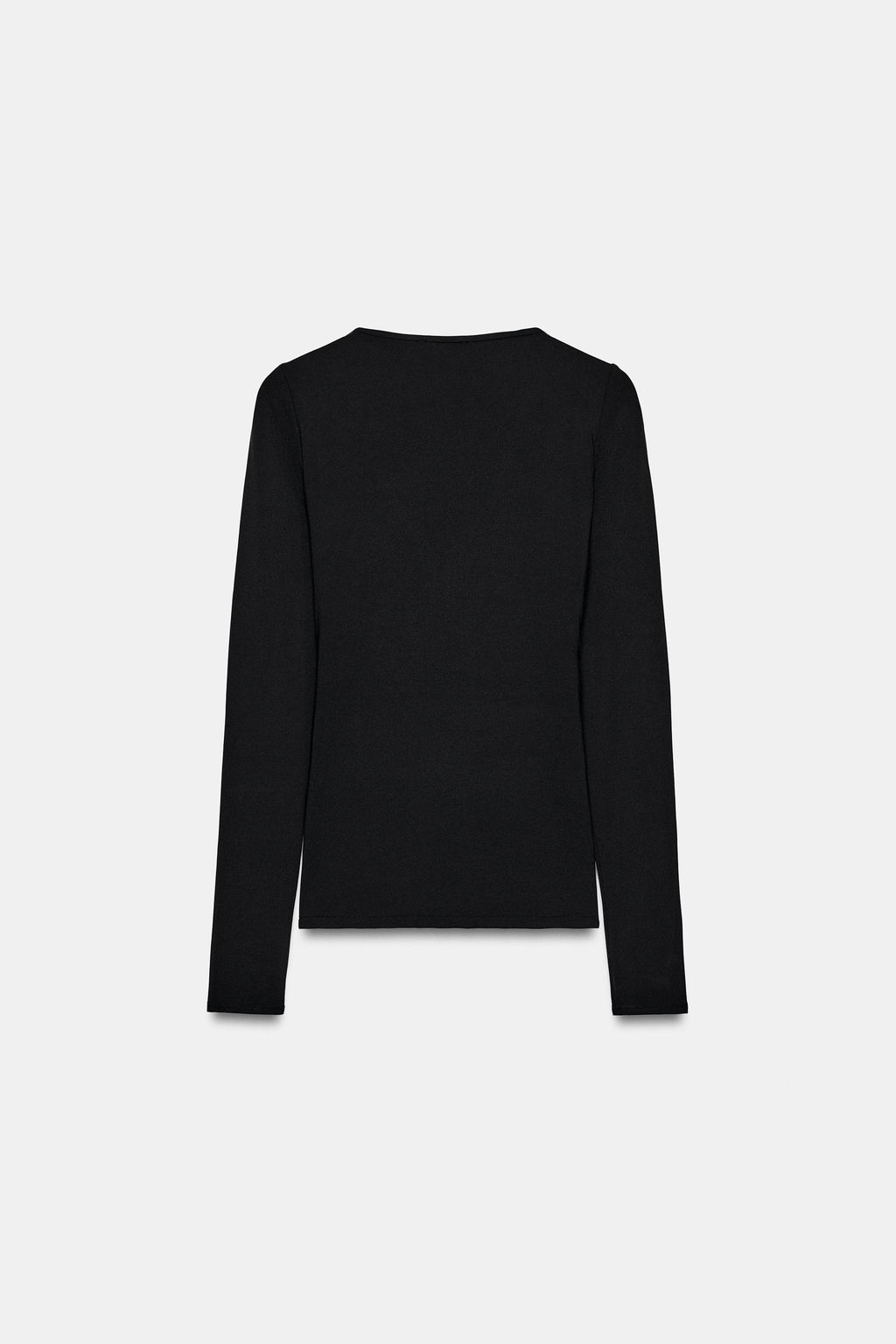 TOP DRAPEADO POLIAMIDA / Negro - Zara фото 8