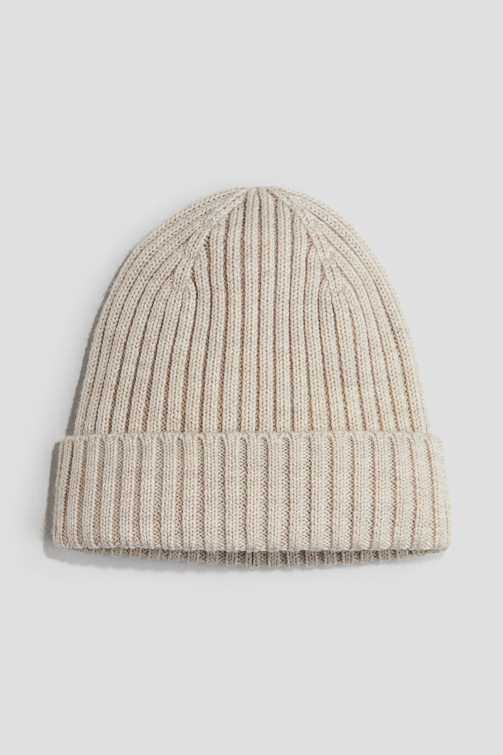 Gorro beanie en punto de lana