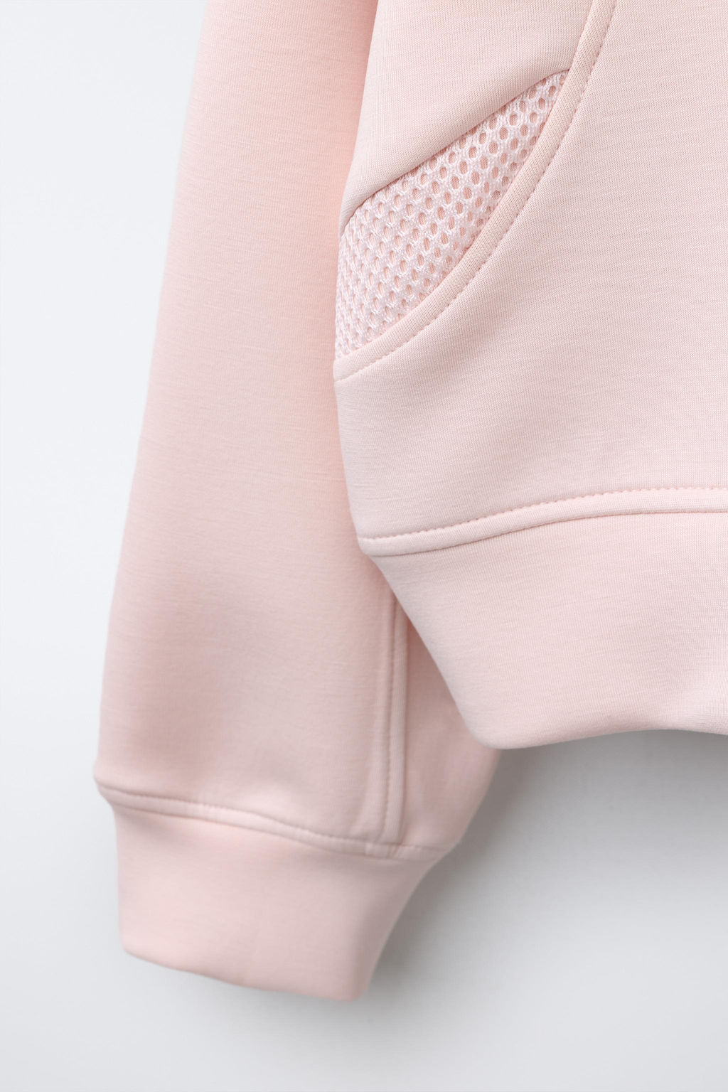 COMBINED MESH SLOGAN SWEATSHIRT - Zara фото 4