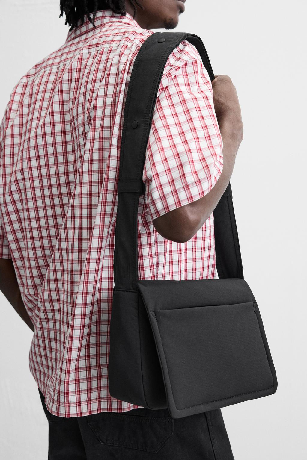 NYLON CROSSBODY BAG WITH FLAP - Zara фото 2