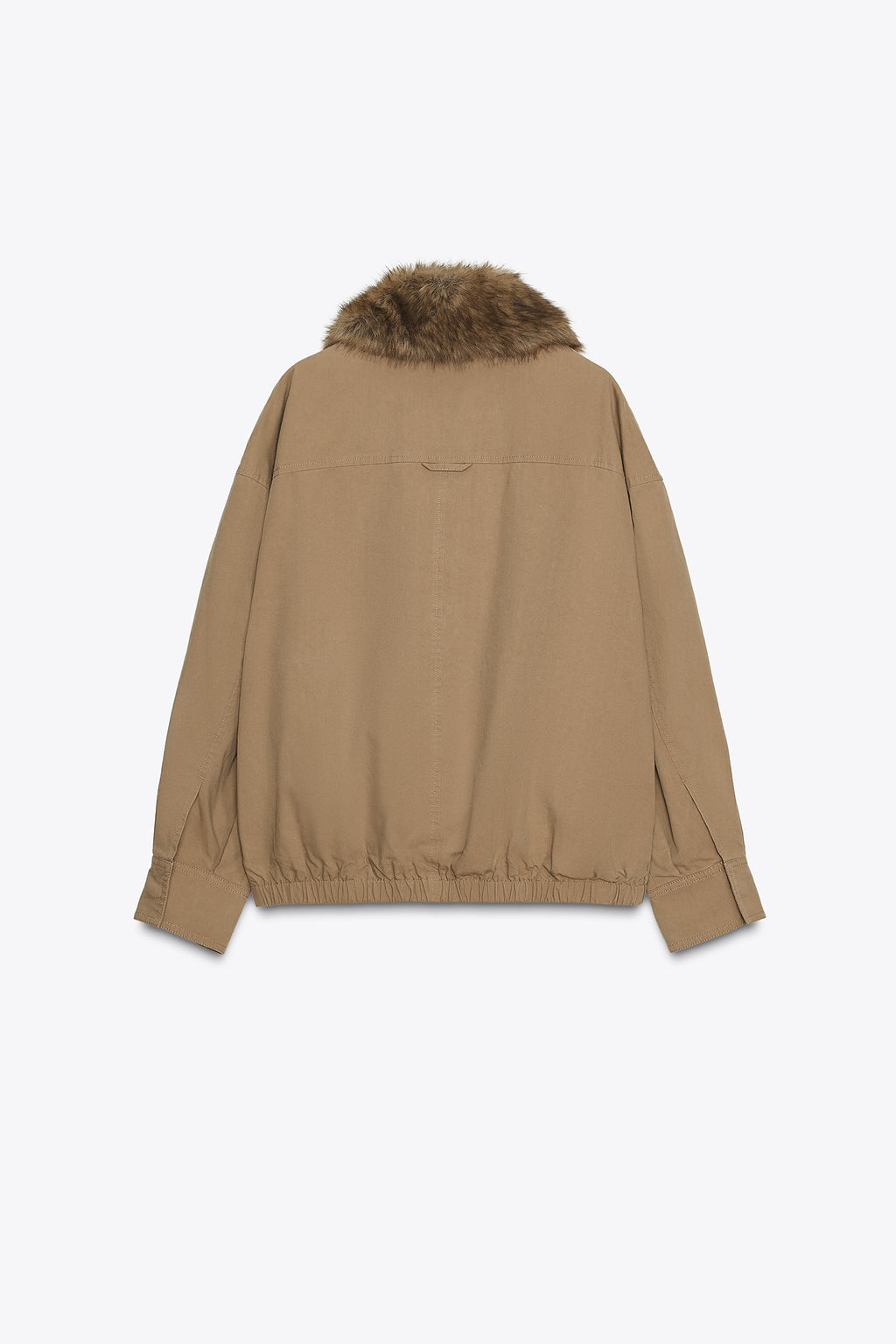 FAUX FUR COLLAR BOMBER JACKET ZW COLLECTION - Zara фото 7