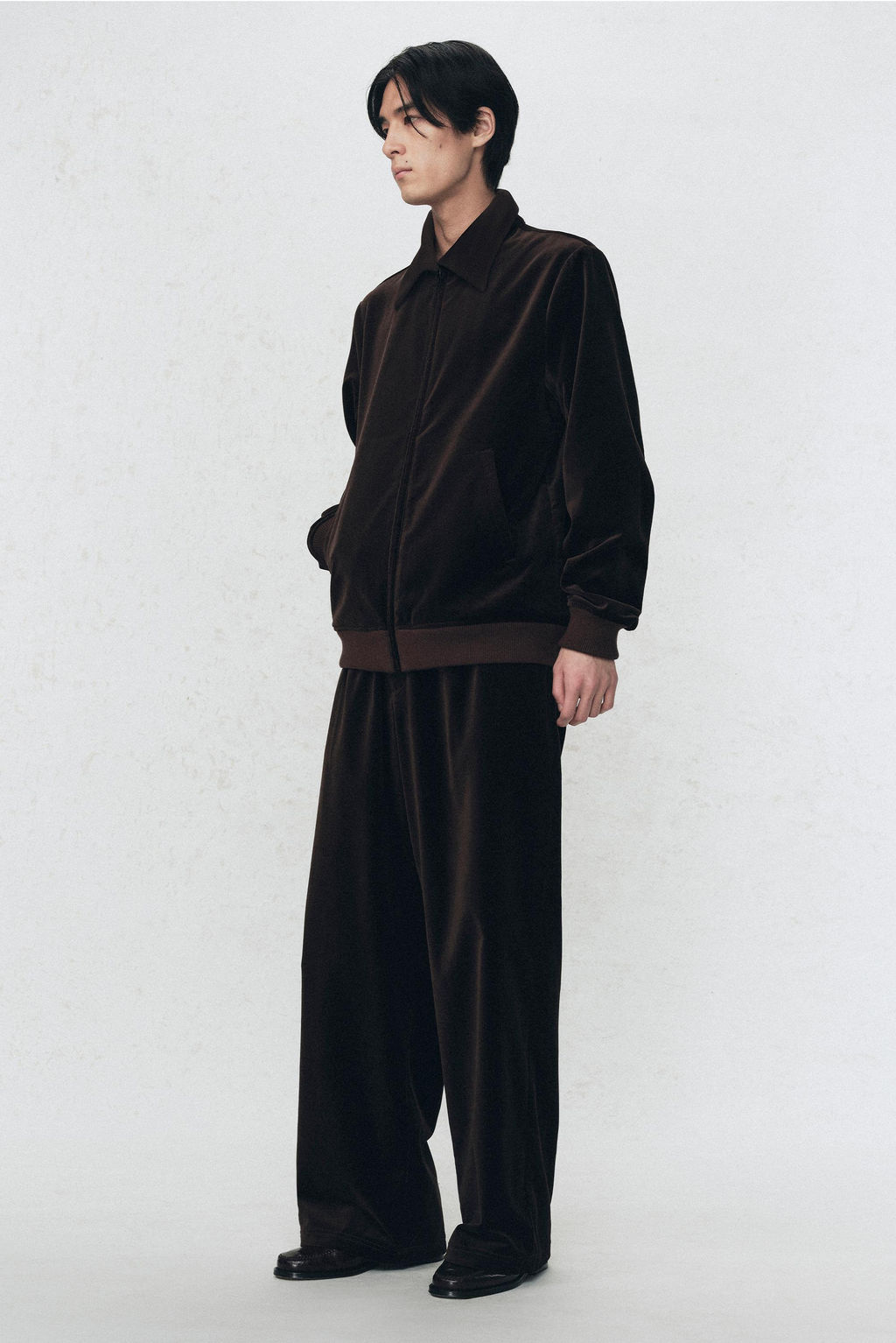 RELAXED FIT VELVET TROUSERS SOSHIOTSUKI X ZARA  фото 9