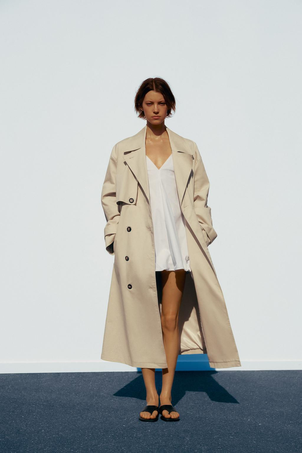 LONG OVERSIZE TRENCH COAT - Zara фото 3