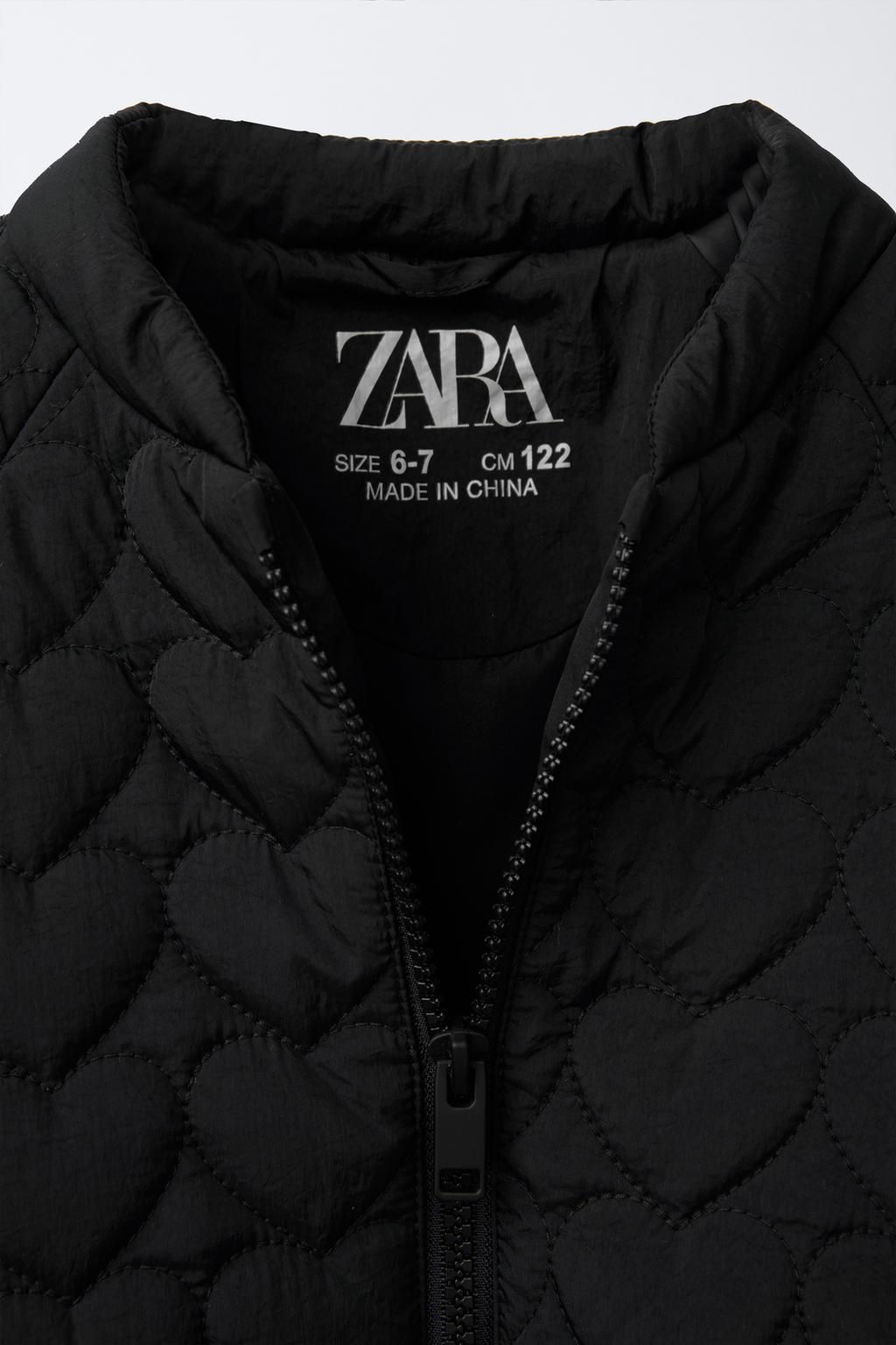 QUILTED BOMBER JACKET WITH HEARTS - Zara фото 6