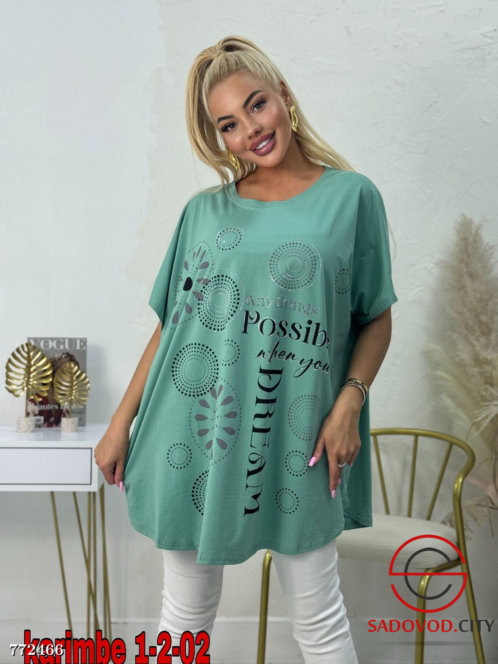 Женская футболка с принтом - Zum ming фото 2