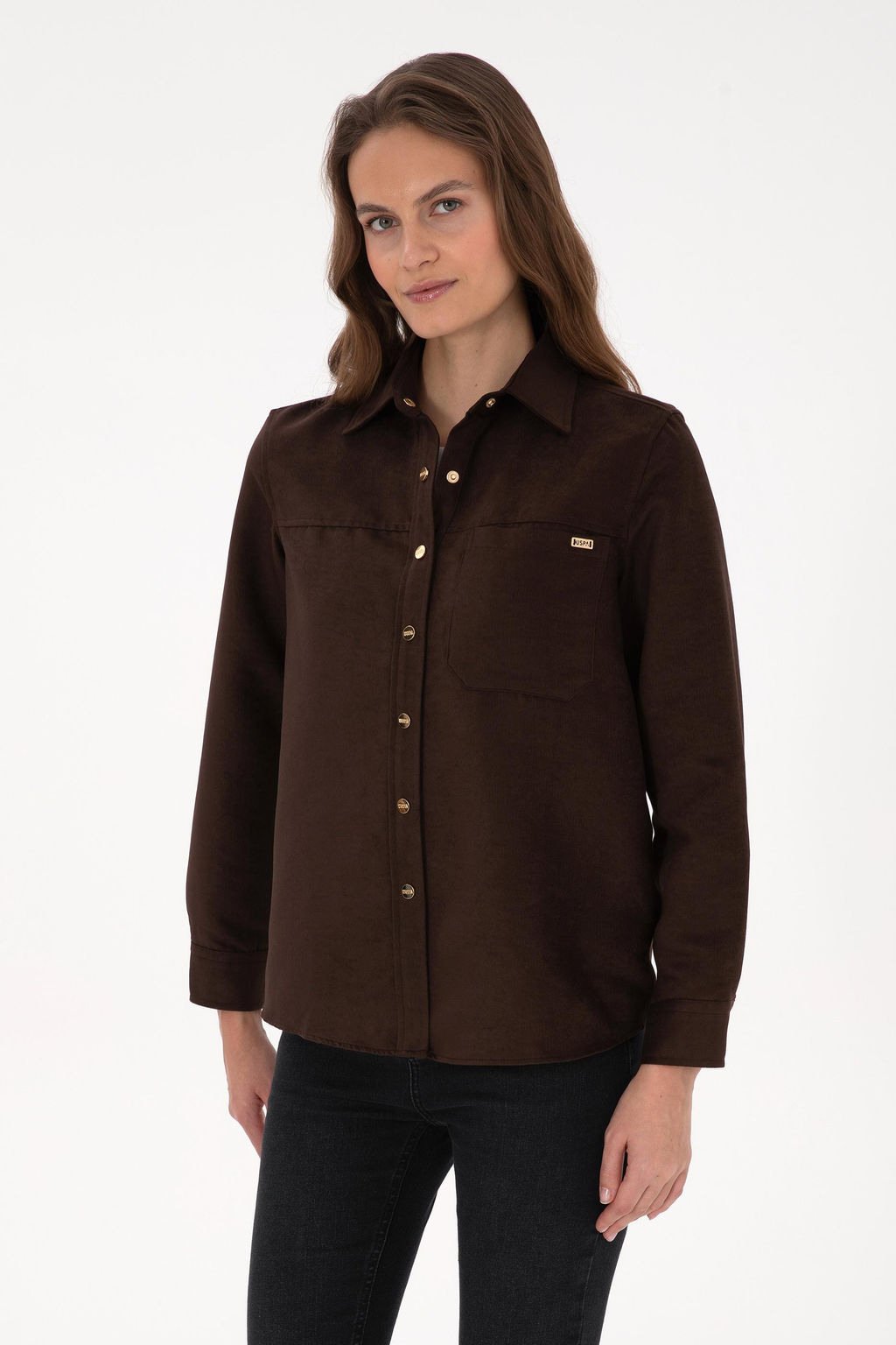 Kad_n Kahverengi Uzun Kollu G_mlek - U.s. polo assn фото 3