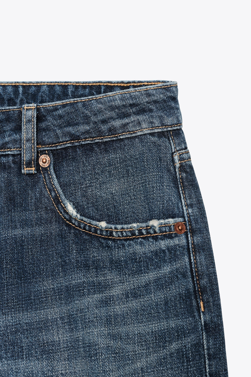 TRF WIDE-LEG LOW-RISE JEANS - Zara фото 36