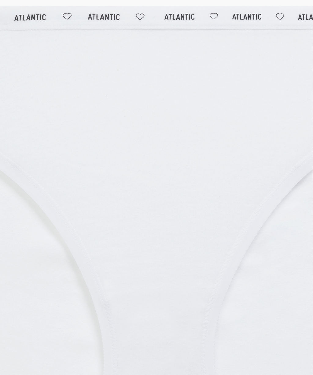 ATLANTIC 3CLP-010 Трусы спорт с высокой посадкой Sport High Leg - набор (3 шт.) белый + светло-серый меланж + светло-розовый  фото 4
