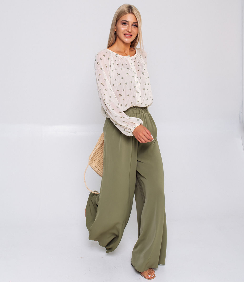 Брюки #ОБШ1350, оливковый - Dommod фото 4