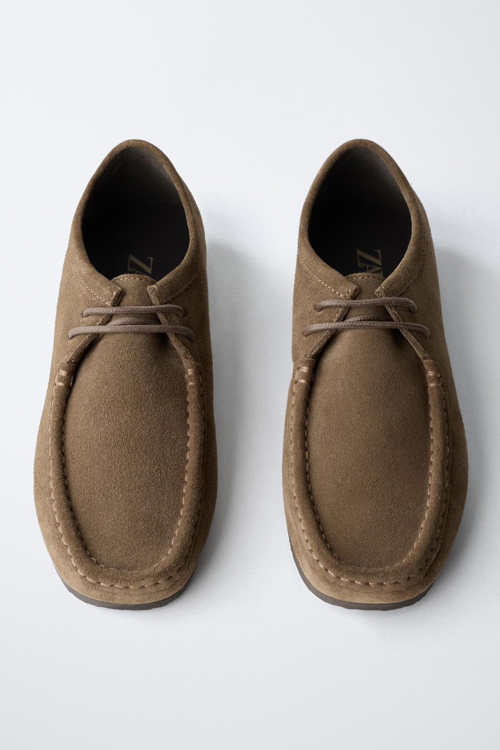 TOPSTITCHED LEATHER SHOES - Zara фото 4