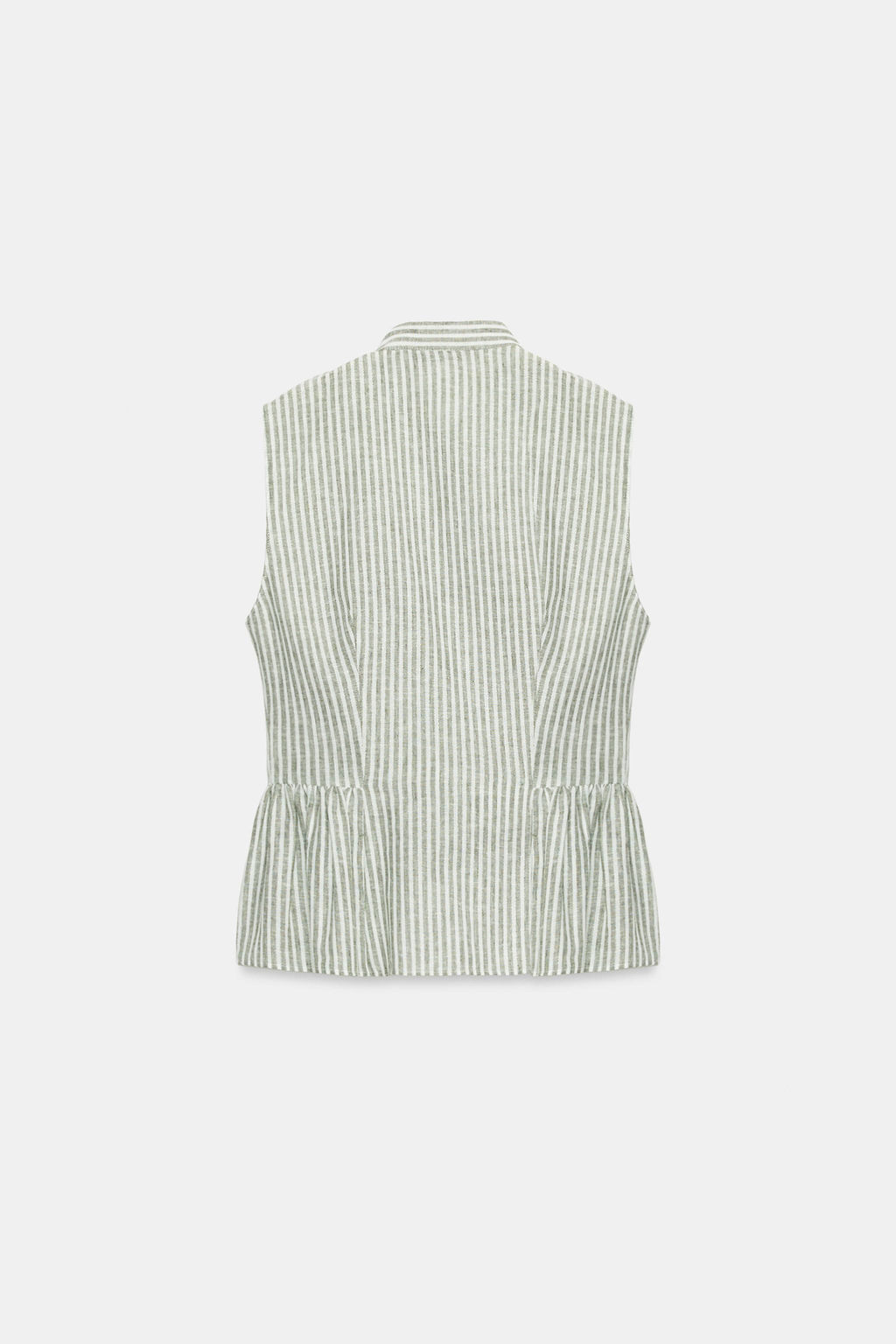 TOP RAYAS LAZOS HILO METALIZADO / Verde / Crudo - Zara фото 7