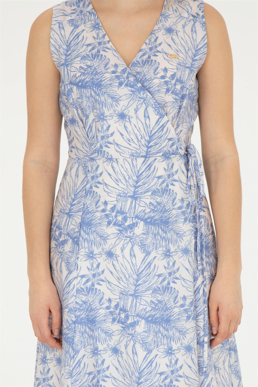 Женское синее тканое платье - U.s. polo assn фото 6