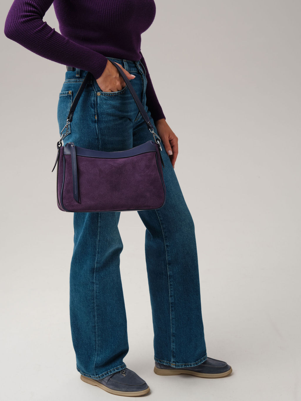 Сумка Azaro 30609 фиолетовый цветок