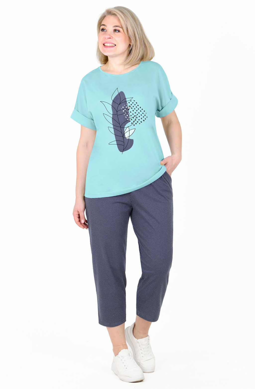 Костюм Уют К-321 (46-64) кулирка - Лотос фото 22