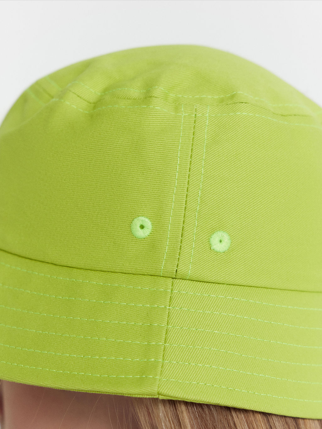 Панама детская для девочек в лаймово-желтом цвете - Mark formelle фото 5
