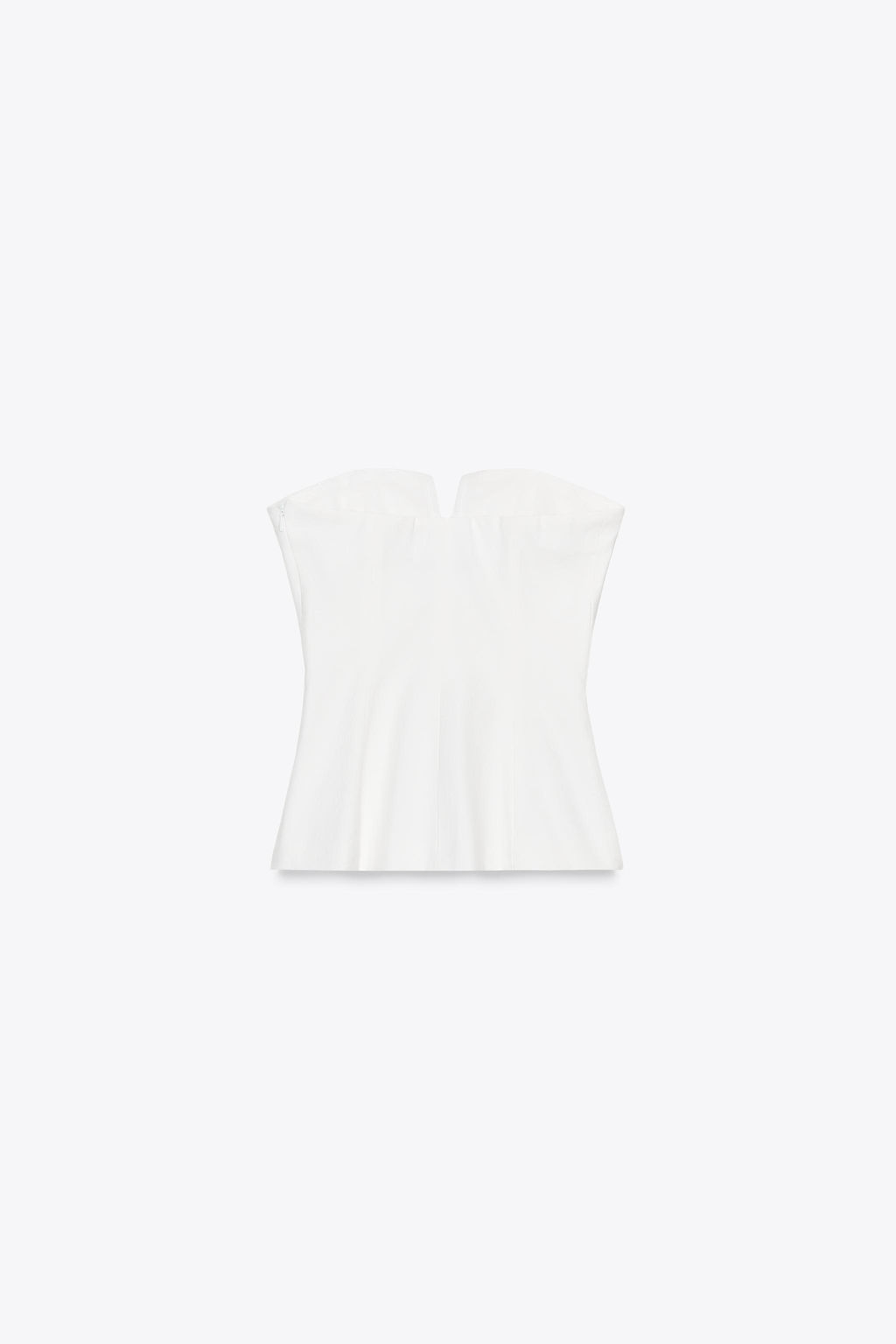 LINEN-EFFECT STRAPLESS TOP - Zara фото 5