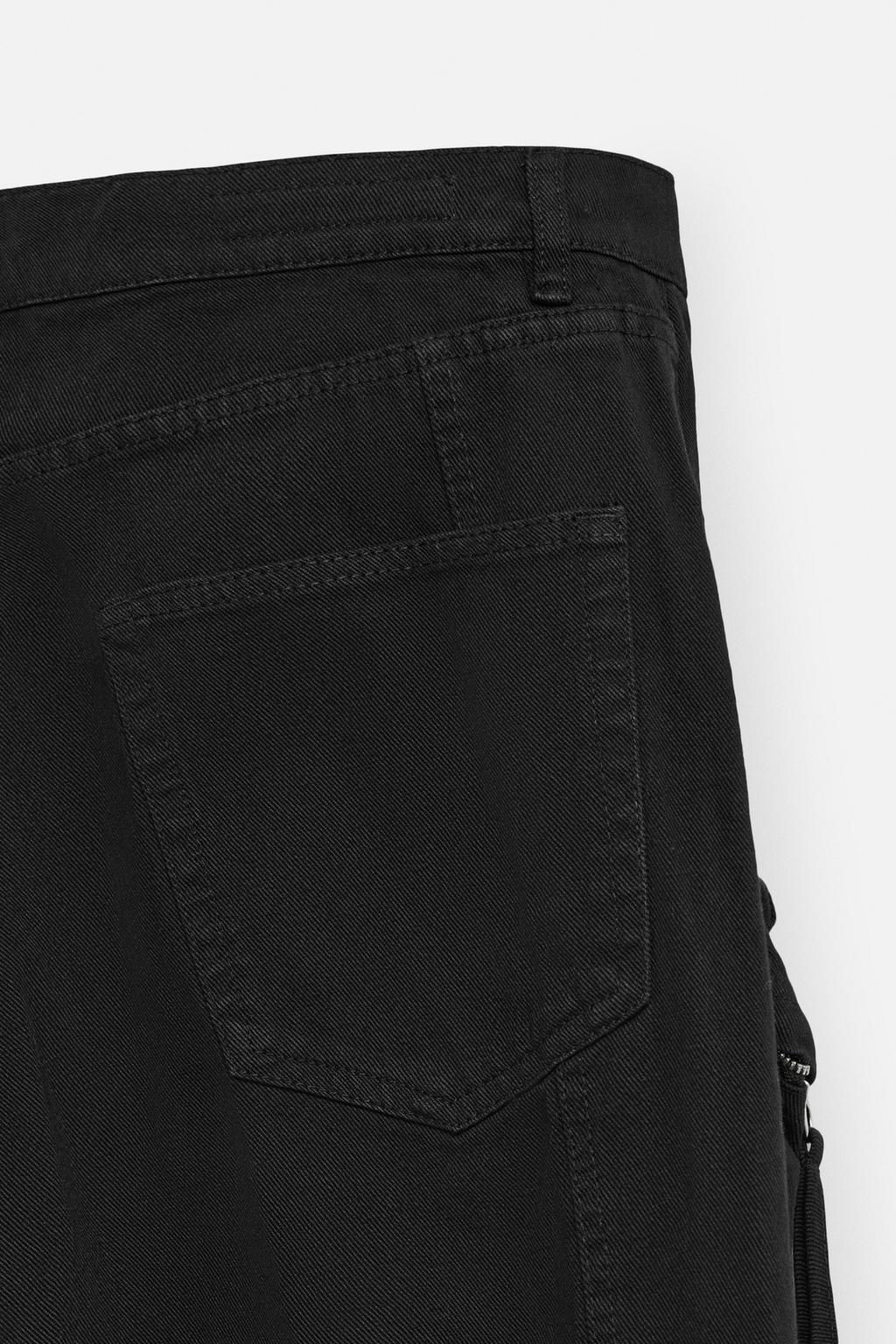 CARGO POCKET DENIM TROUSERS - Zara фото 10