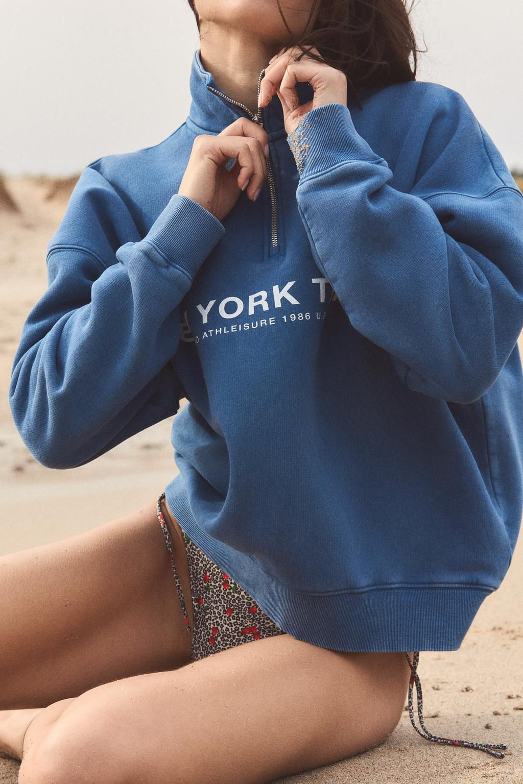 FADED SLOGAN SWEATSHIRT - Zara фото 4