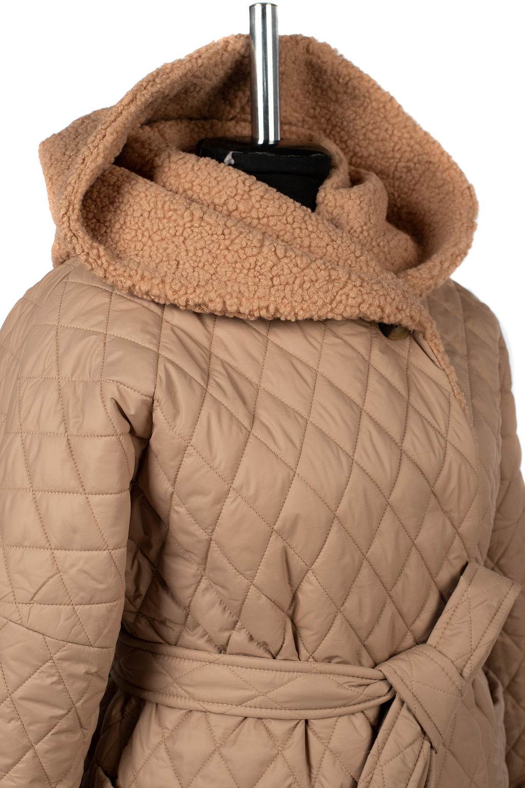 05-2133 Куртка женская зимняя (пояс) - El podio фото 11