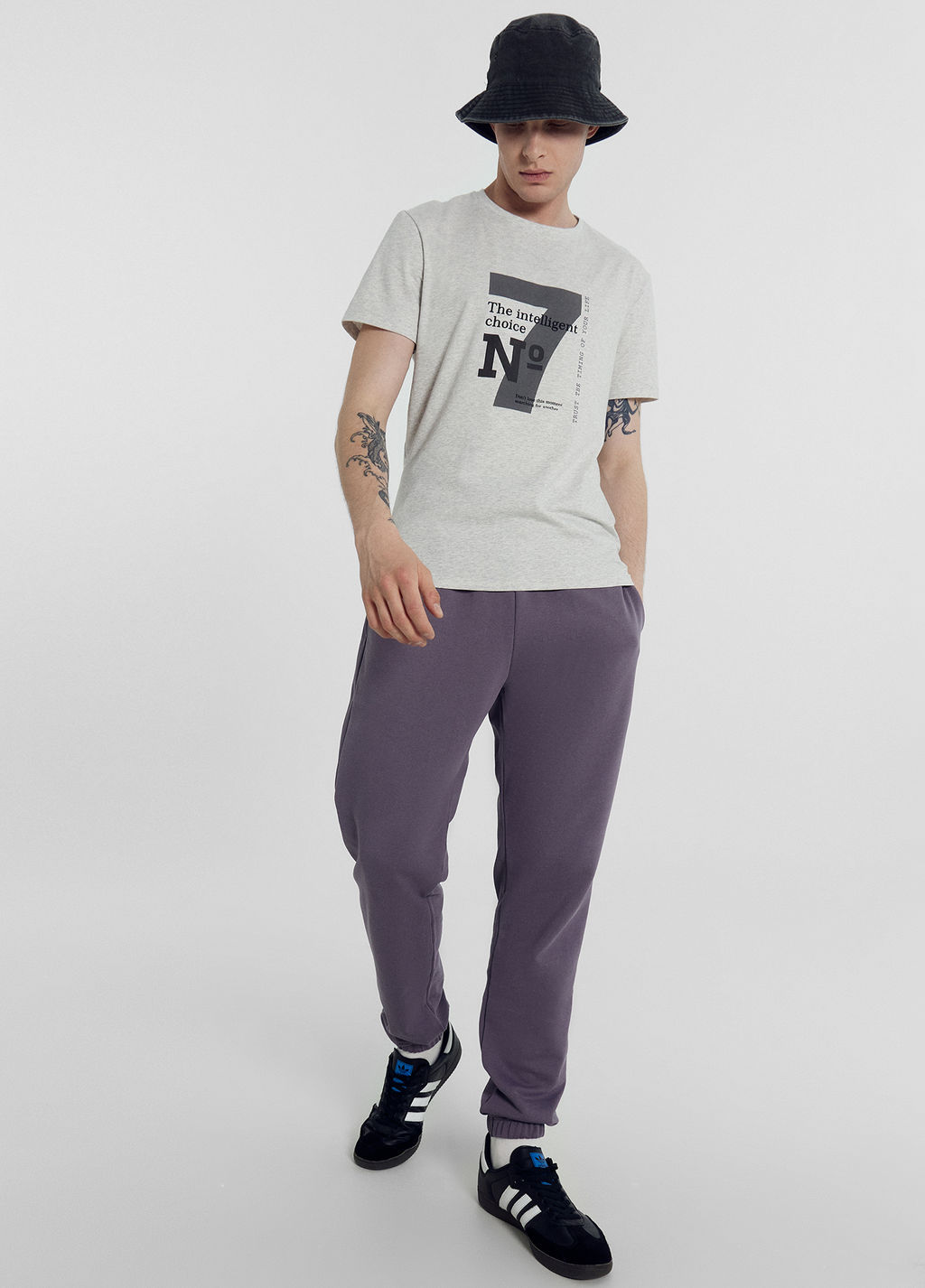 Брюки мужские джоггеры в сером цвете олово 181222