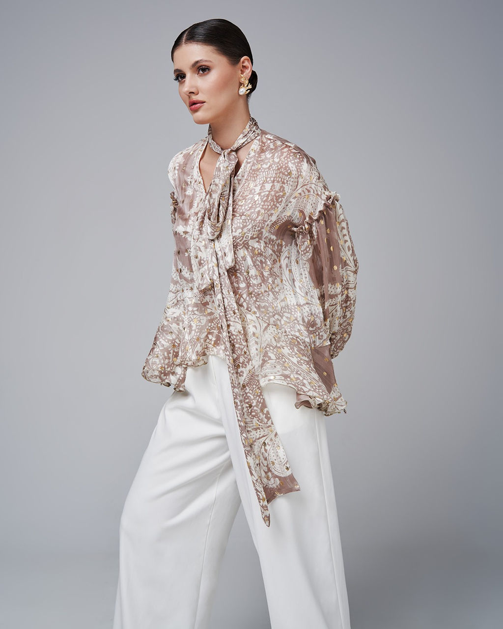 в стиле БОХО блузка из шифона - Sahar art lab фото 8