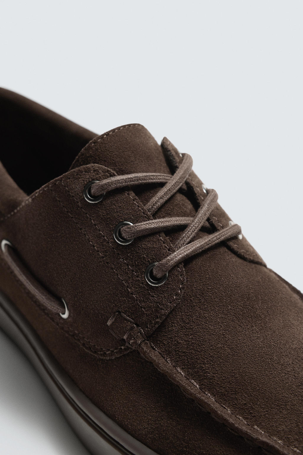 ZAPATO N?UTICO PIEL CASUAL / Marr?n - Zara фото 3