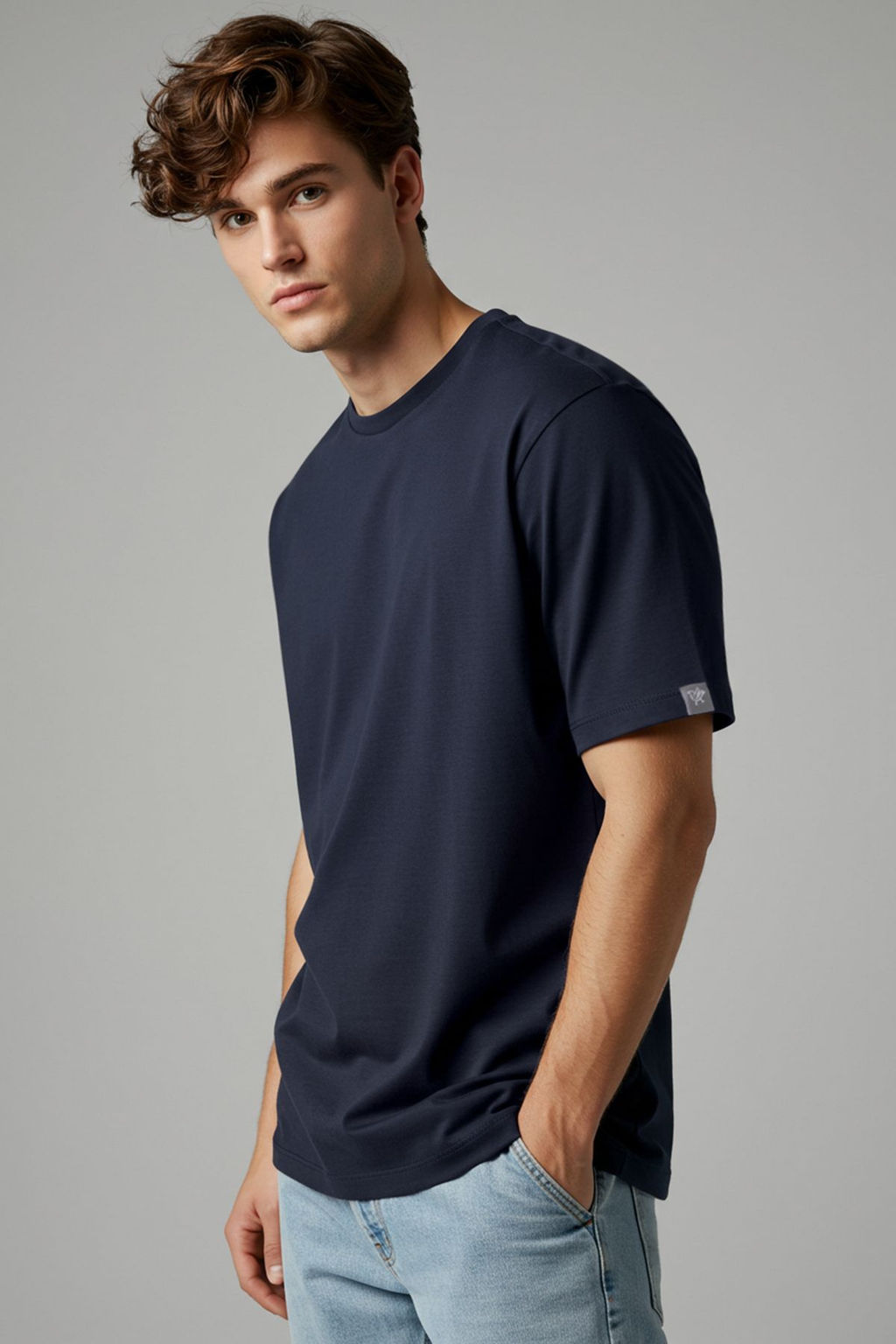 TRENDYOL MAN Beyaz Oversize/Genis Kesim Yaka Detayl? Etiketli %100 Pamuklu T-Shirt TMNSS25TS00057 - Trendyolmilla фото 12