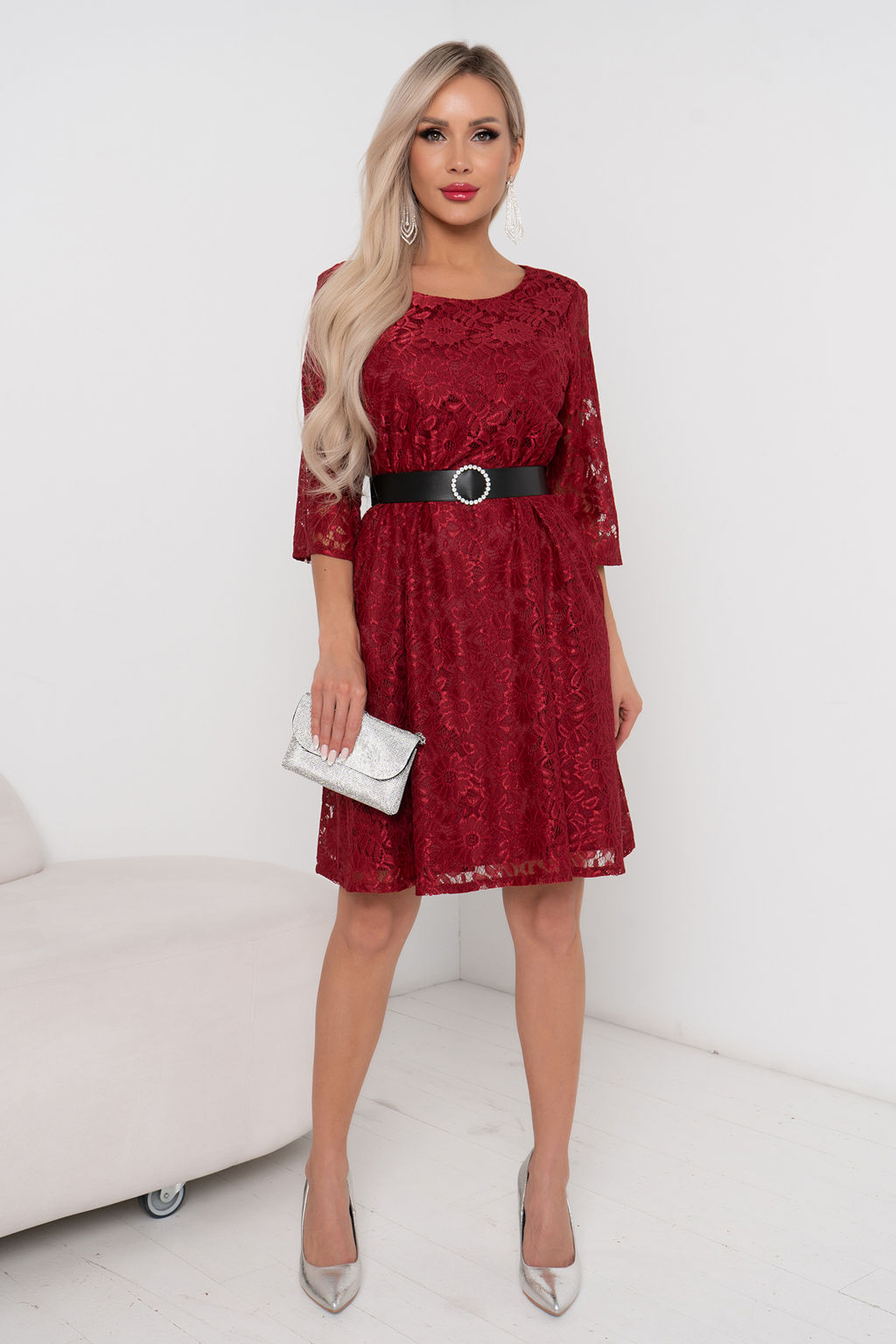 Платье Кэтрин (марсала) Р11-1175/2 - Николь фото 6