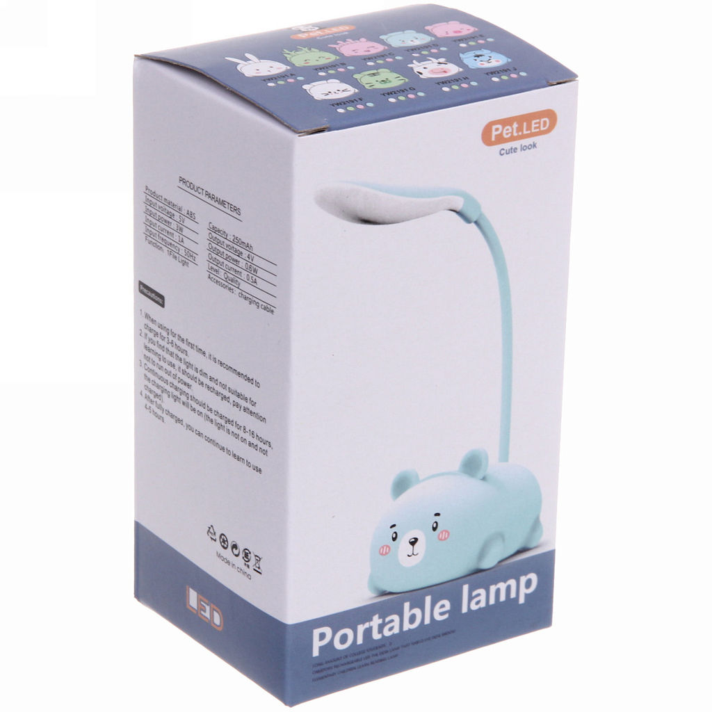 Цена за 2 шт. Светильник настольный "Marmalade-Мишка" LED 28,5*9,2*6,8см USB 5v 3w, Розовый