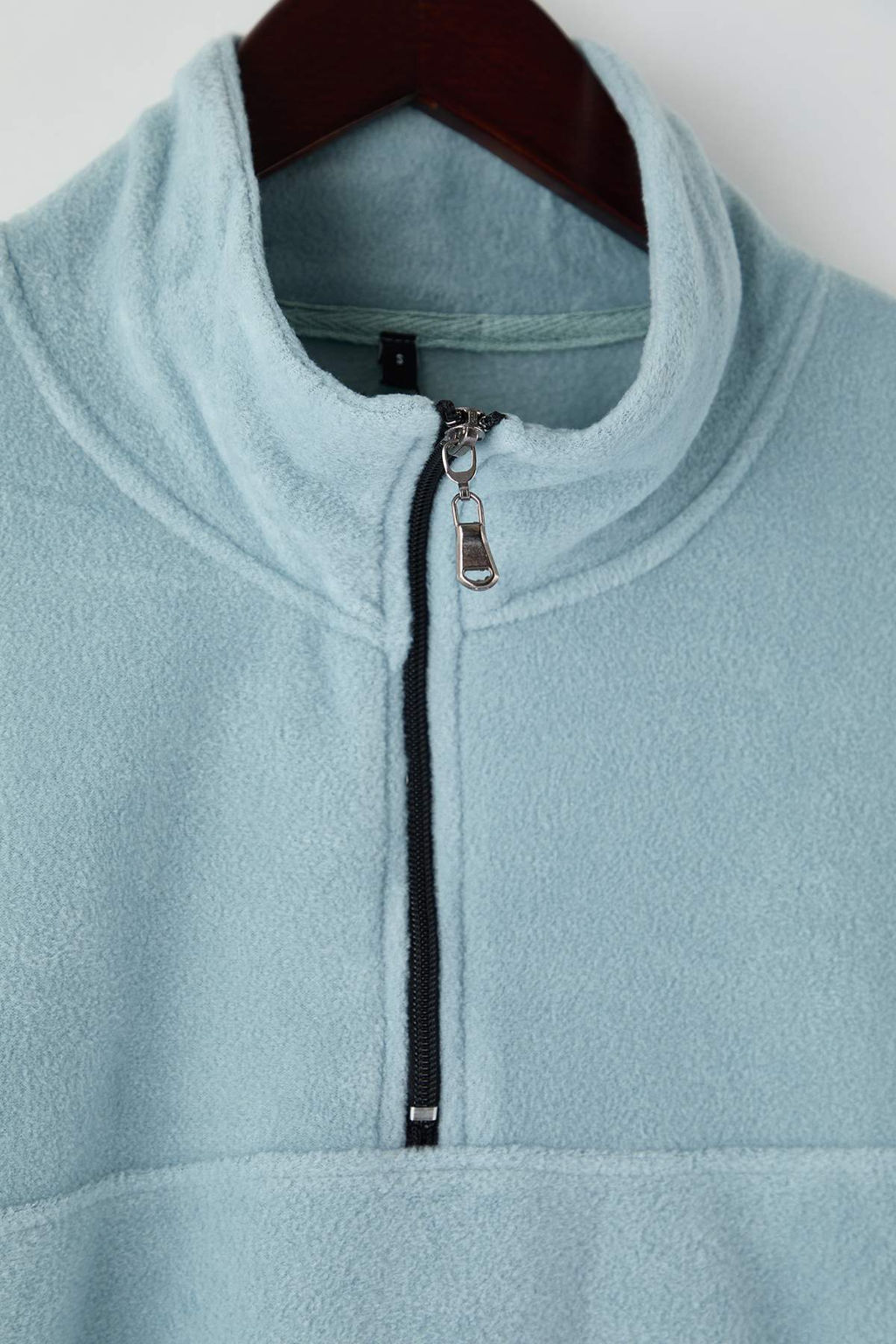 Mint Regular/Normal Kesim Dik Yaka Fermuarl? Dikis Detayl? Polar Sweatshirt TMNAW26SW00036