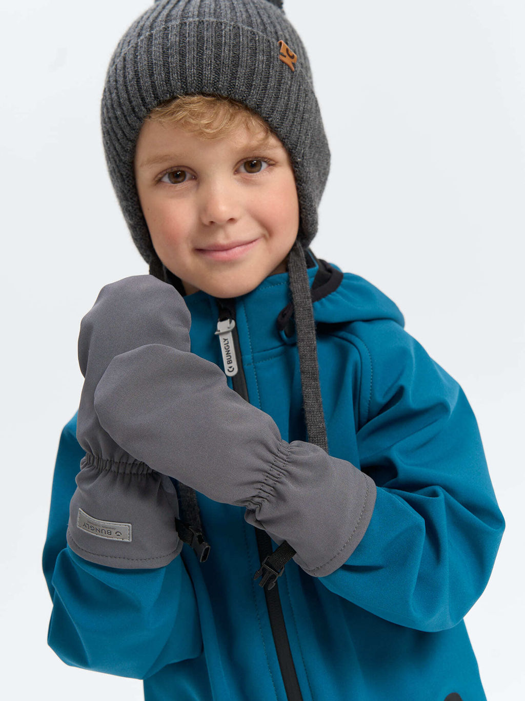 Варежки Softshell Графит - Bungly фото 2